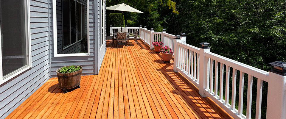 Cedar Deck Railing System for a Robust Wood Porch or Deck